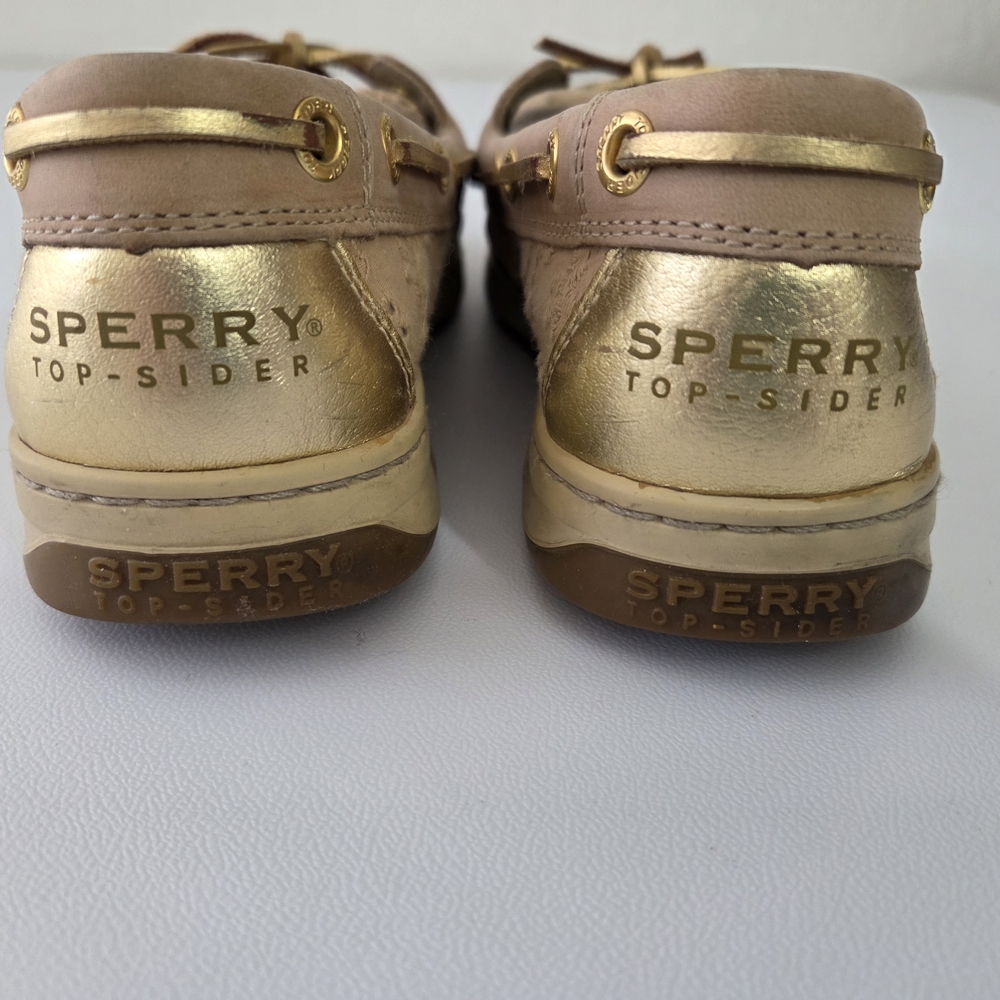 Sperry Gold Metallic Boat Shoes - Top-Sider - Picture 4 of 11